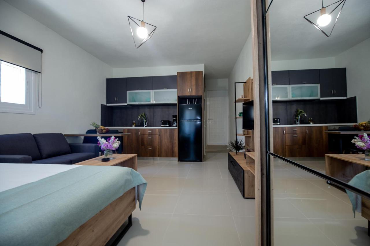 Studio Athena With Panoramic View Of Makrygialos Pilalímata Exterior foto