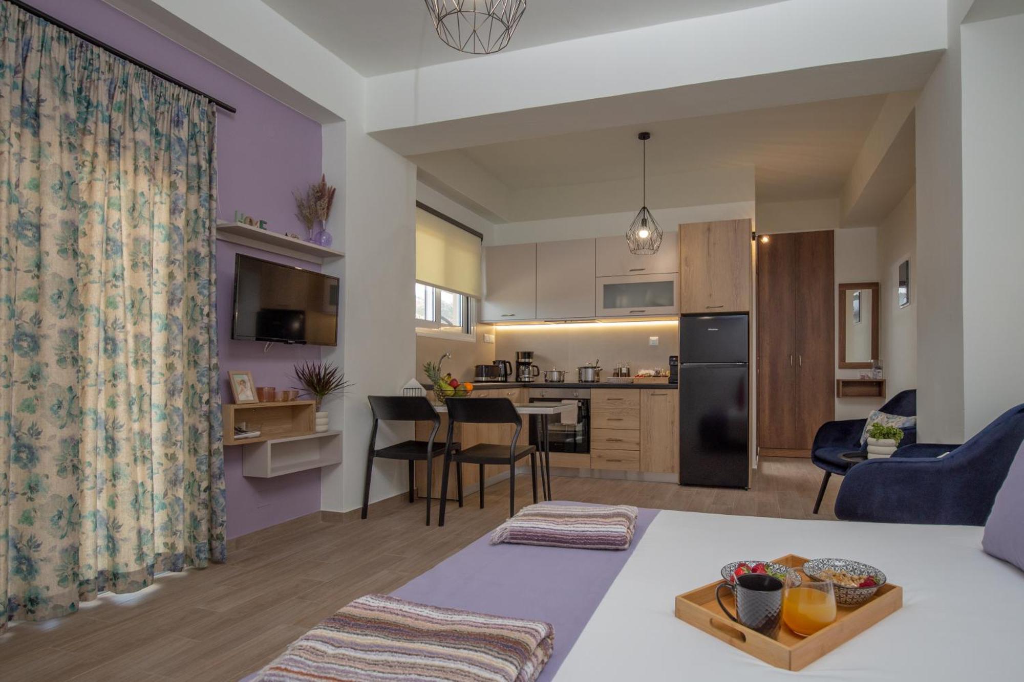 Studio Athena With Panoramic View Of Makrygialos Pilalímata Exterior foto