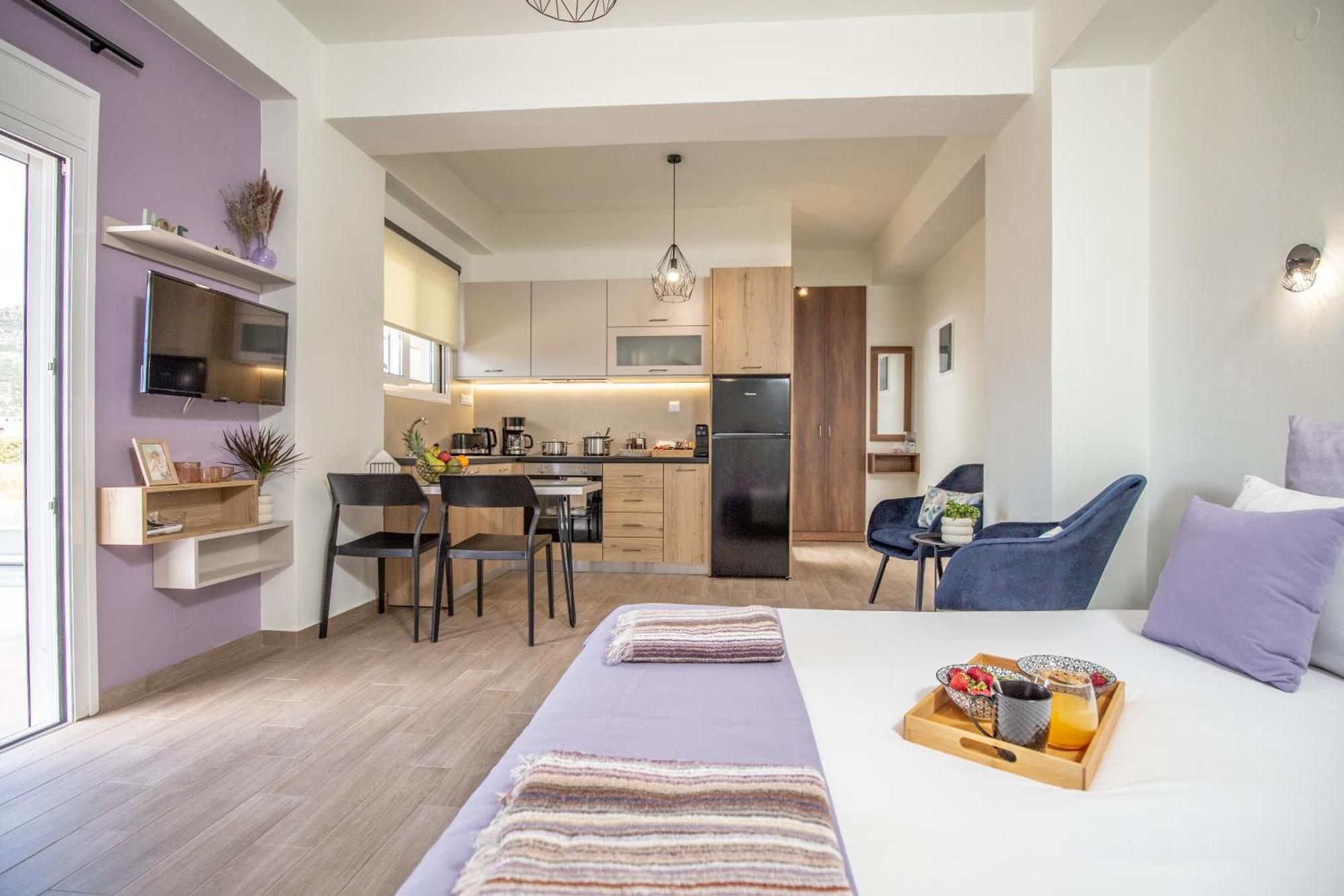 Studio Athena With Panoramic View Of Makrygialos Pilalímata Exterior foto